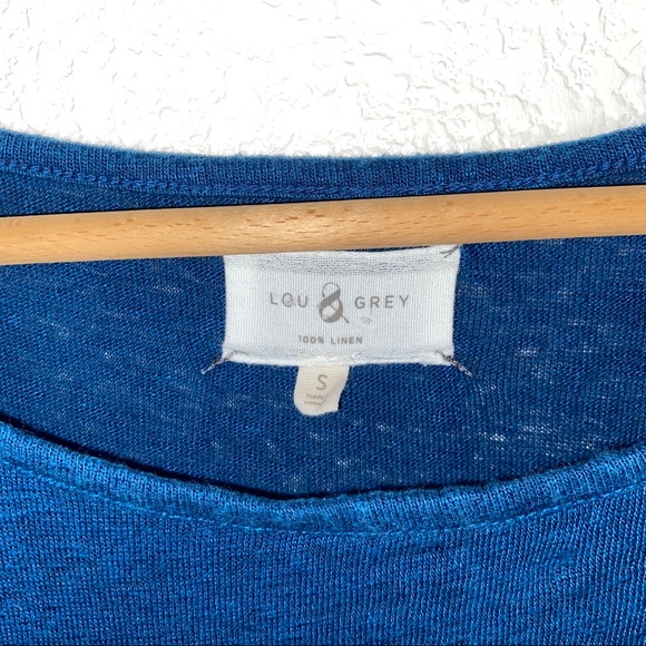 Lou & Grey Long Linen Blue Maxi Dress - Picture 3 of 7